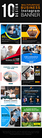 Multipurpose Business Instagram Banner Vol-2 - Social Media Web Elements