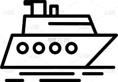 游艇,直的,船,分离着色,轮廓,帆,运动,游艇比赛,海洋,矢量