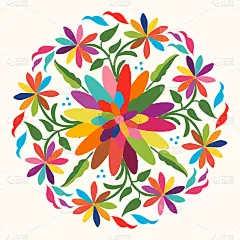 Mexican Traditional Otomí Composition
