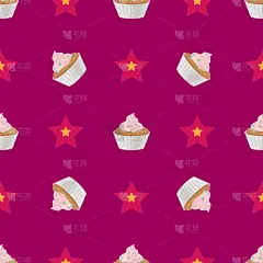 纸杯蛋糕,四方连续纹样,可爱的,华丽的,蛋糕,食品,壁纸,糖果,甜点心,爱