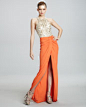 Naeem Khan Embroidered-Bodice Combo Gown  4990.00