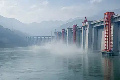 水坝规划自然风光