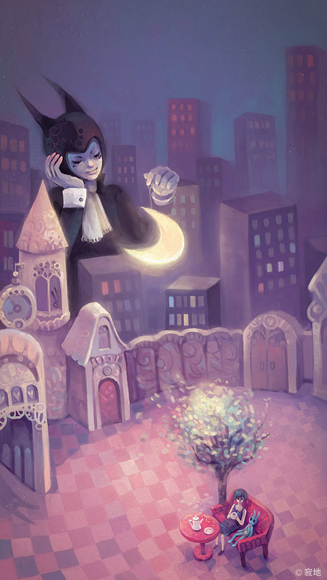 #寂地# #插画#我愿意成为你的有缘人,...