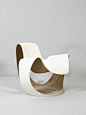 Danielle Quarante, Fiberglass Albatros Chair for Airborne, 1969.: 