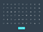 60 Vector Line Icons by GraphBerry in 2014年9月的免费扁平化图标套装合集下载