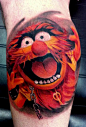 Animal muppet tattoo by Lee Piercy 
