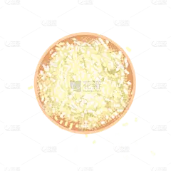 手绘风-美食元素贴纸-大米