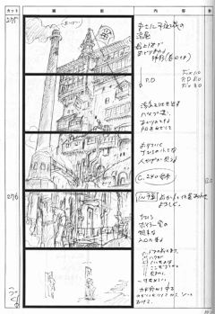 CY～荣采集到动画片《千与千寻》人物原画及分镜设定