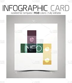 几何形状的信息图表名片