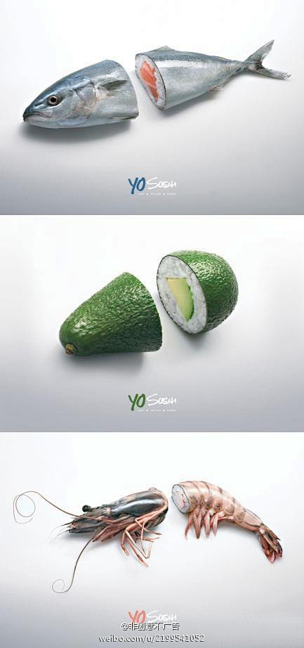 著名寿司品牌YO!Sushi平面创意广告