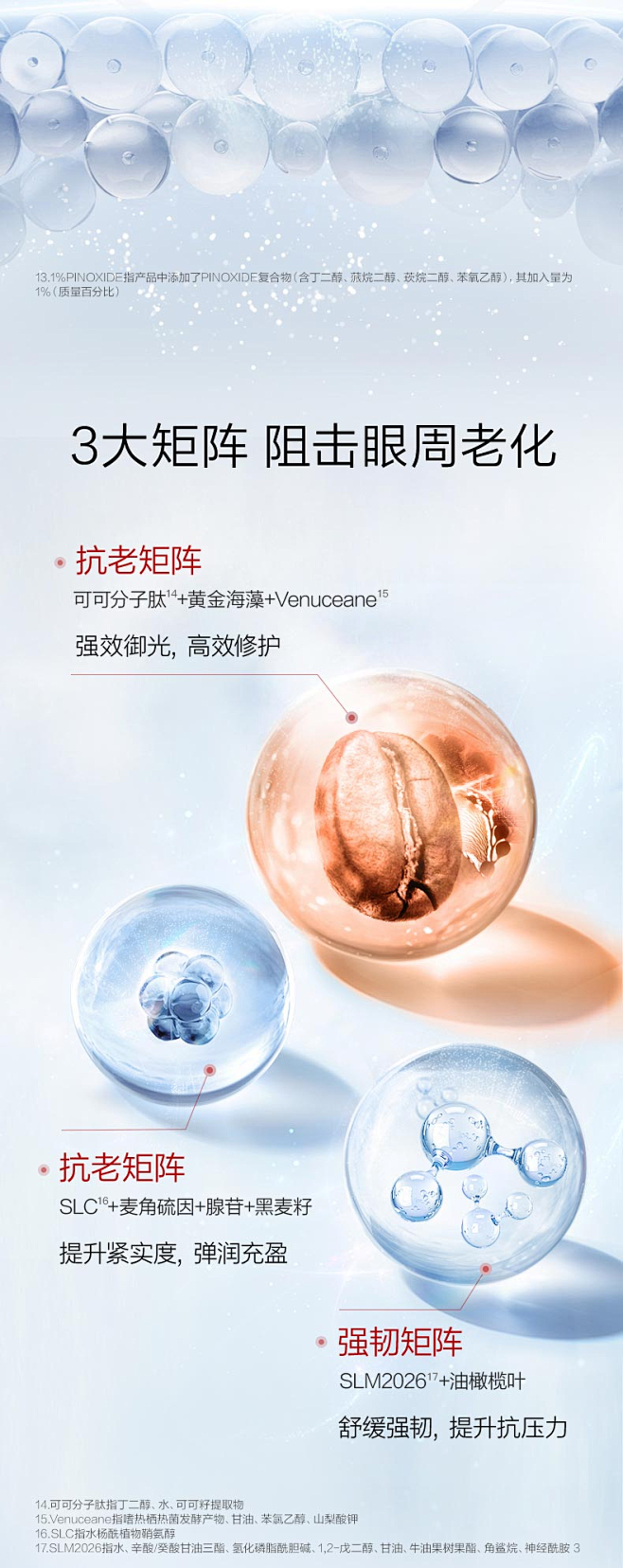 珀莱雅红宝石冰陀螺眼霜a醇视黄醇抗皱淡细...