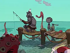 插画师Varguy作品欣赏：宫崎骏风格插画作品，超治愈的插画设计