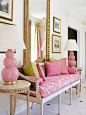 I love the pink lamps!