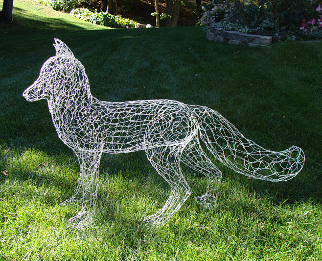 Life Size Fox Wire S...