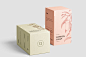高质量方形化妆品香水包装盒设计预览图样机模板 Box Mockup Vol.3