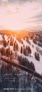 小寒雪景唯美海报-志设网-zs9.com