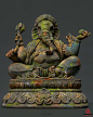 Lord Ganesha Statue., Vijay Singh : Hires is done in Zbrush and textured in Substance Painter.