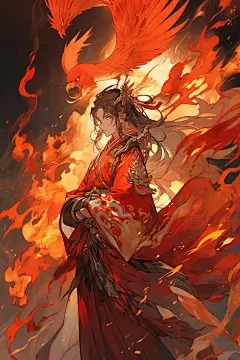 可商用底图｜南荒火凤凰 - 小红书