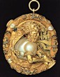 佛兰芒大力士吊坠，黄金，珐琅珍珠，第十六世纪的日内瓦