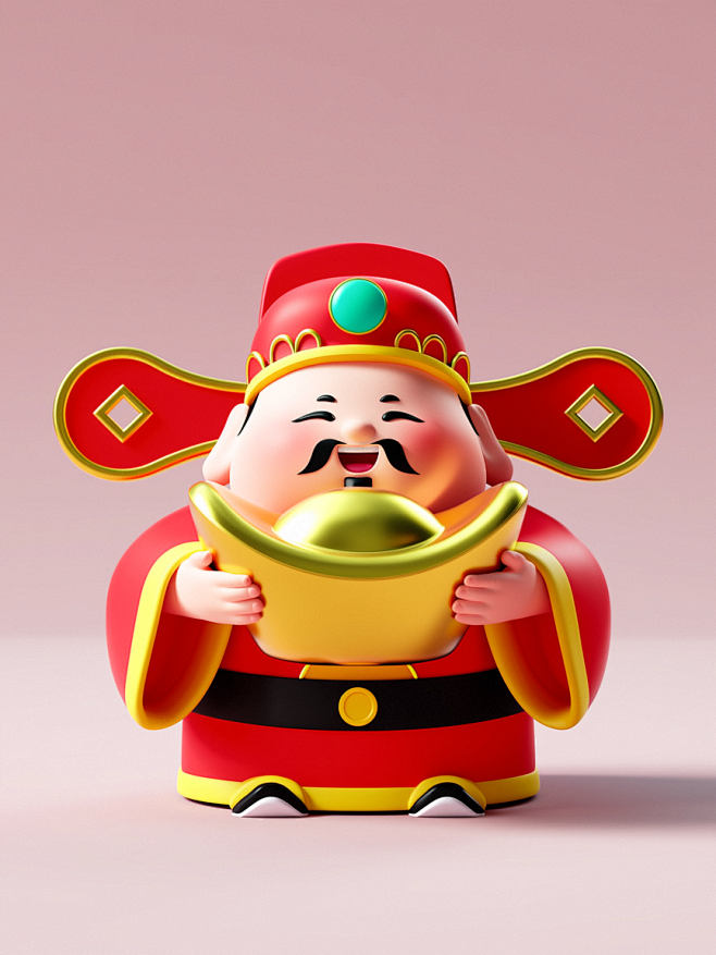 财神爷C4D模型