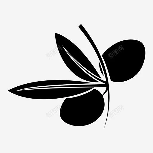 橄榄橄榄枝橄榄油图标高清素材 标志 设计图片 页面网页 平面电商 创意素材 png素材-花瓣网