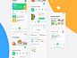 菜谱食物定制计划移动APP应用程序UI设计界面工具包 FoodPlan UI Kit :  