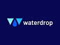 Waterdrop design branding creative identity mark icon sumesh jose logo desinger wave ocean wine drinking modern trend top 9 clever concept creative logo mark illustration icon colorfull blue negative space letter w drop water