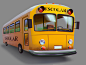 Concept School Bus : Ônibus escolar feito para o projeto www.mentesnotaveis.com.brO objetivo era fazer um ônibus em 3D que tivesse aspecto 2D