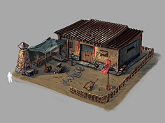铁匠铺 花瓣网陪你做生活的设计师 3d系列 西方卡通场景（模型，手办） 