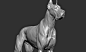 Dog Great Dane, Dmitrii Prosov : sculpt