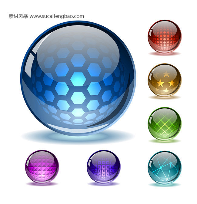 水晶图标 素材 免费 ico 科技 信息...