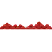 红色云纹装饰