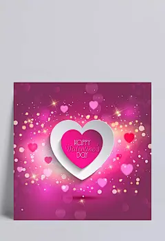 情人节广告元素素材|紫色背景,梦幻光斑,光效,浪漫心形,爱心,214情人节,情人节贺卡,情人节饰品,七夕,EPS格式,免费素材