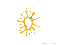标志说明：芒果汁logo设计欣赏。