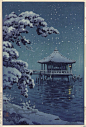 昭和时代的日本风情。|  作者：浮世絵画家Tsuchiya Koitsu[转]