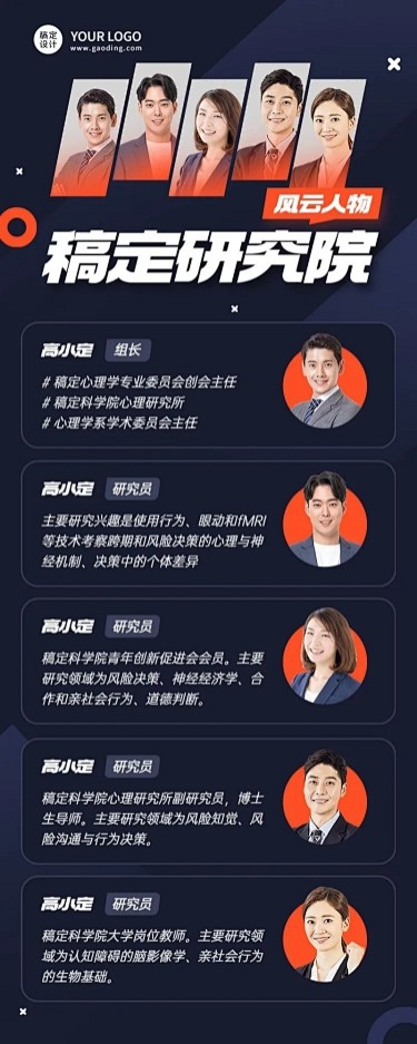 企业商务合照团队晒照长图海报