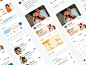 宠物看护应用程序 UI，由 Tati Pircxalava 为 Dribbble 上的 visiolab 制作