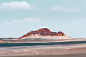 Black gobi II : Adjoining the borders of Dunhuang City and Qinghai Province is the Black Gobi Desert mountain range. Over the stretch of two years, I have taken multiple trips across the area on my cross-country vehicle, documenting the hilly parts of Gob