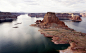 Human Impact on the Earth: Lake Powell : Severe drought conditions and unsustainable withdrawals have dropped the levels of Lake Powell, a reservoir straddling Utah and Arizona, to about 42 percent of capacity.