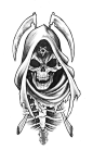 Reaper dance by ricardomendes on DeviantArt骷髅头 skull 死神 恐怖 吓人 惊悚 万圣节
