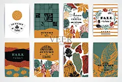 秋天,创造力,贺卡,叶子,欢迎标志正版矢量图素材