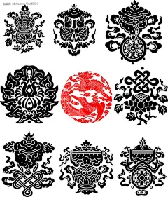吉祥花纹 #中国传统#
