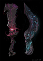 Demon Daggers, Julio Nicoletti : Just having fun playing with forms and glows.