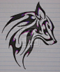 wolf-tattoo-purple by Nef-the-art-Otter on deviantART