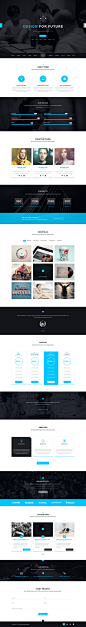 W&M | One Page Multi-Purpose PSD Template