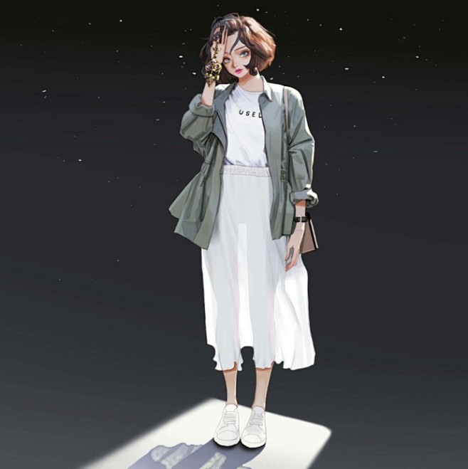 一组少女时装插画
韩国插画师 Wonbi...