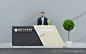 商业展览接待台3d模型