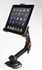 其中包括图片：Adjustable iPad Tablet Counter Mount w/ Rotating Bracket - Black 19471