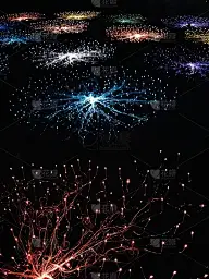灯光背景像星系