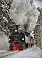 雪火车，巴伐利亚，德国